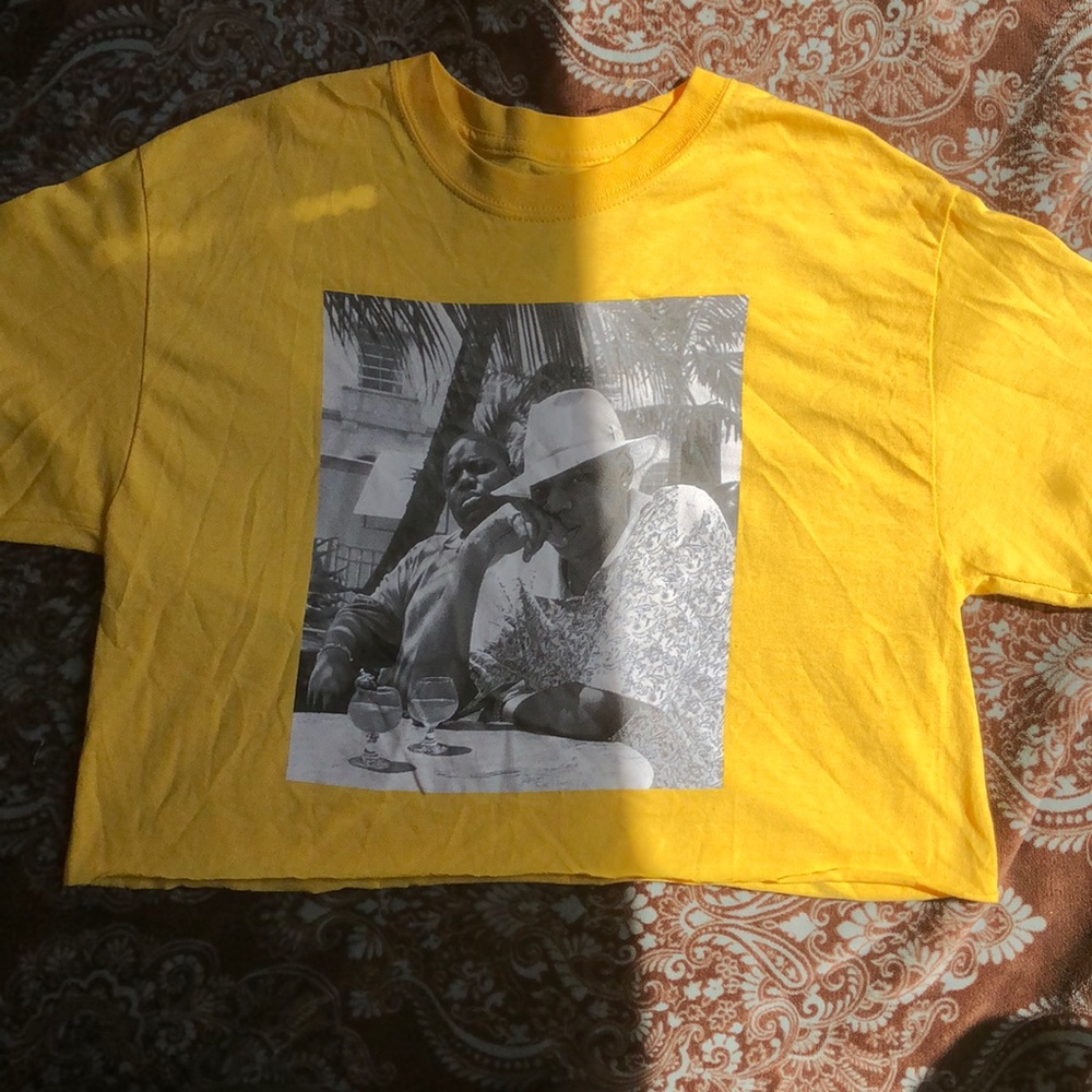 jay z & biggie crop top
